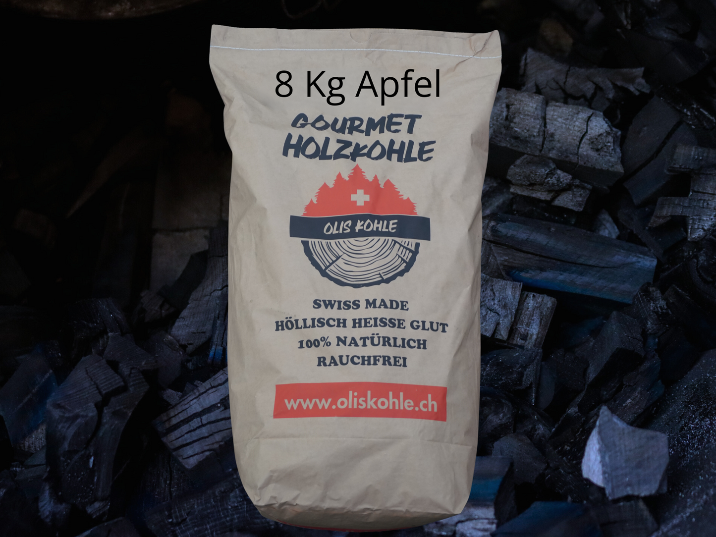 Apfelbaum Holzkohle